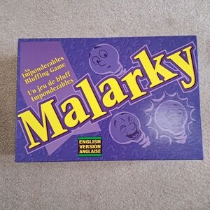 MALARKY An Imponderables Bluffing Card Game Complete Patch Products Vintage 90s